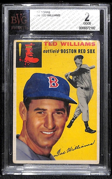 1954 Topps #250 Ted Williams BVG 2