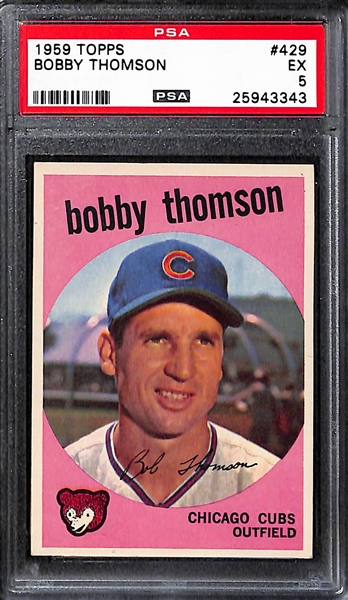 Lot of 17 1935 Goudey 4-in-1 Schuble SGC 55, 7-1959-Topps PSA 9, 1960 Topps