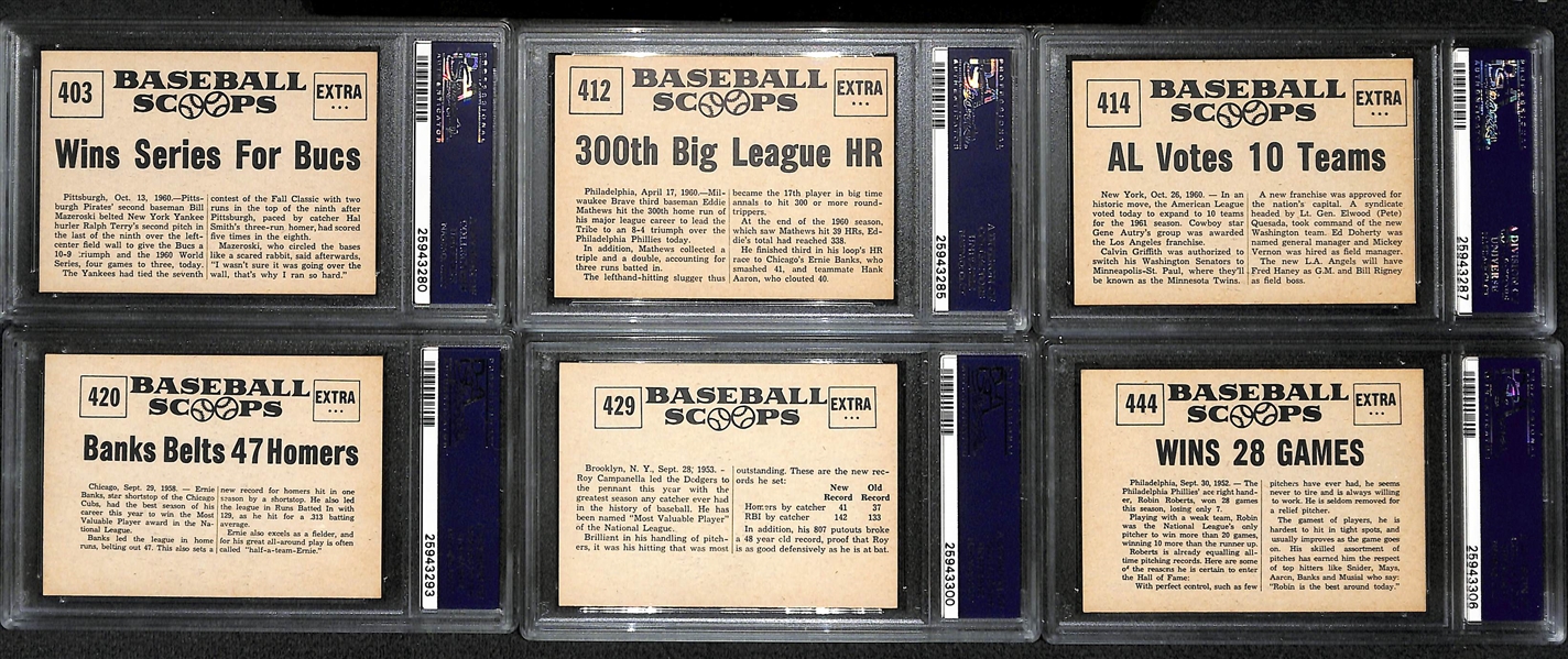 Lot of 17 1961 Nu-Card Scoops - All PSA Graded 5, 6, & 7