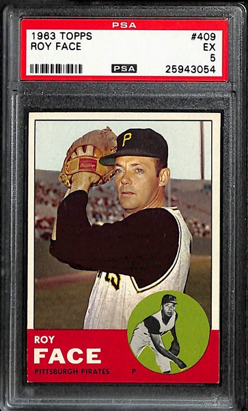 Lot of 8 - 1963 & 16 - 1965 Topps Baseball Cards - All PSA Graded Auth - 8