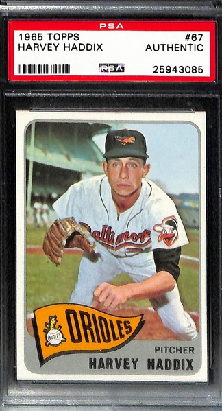 Lot of 8 - 1963 & 16 - 1965 Topps Baseball Cards - All PSA Graded Auth - 8