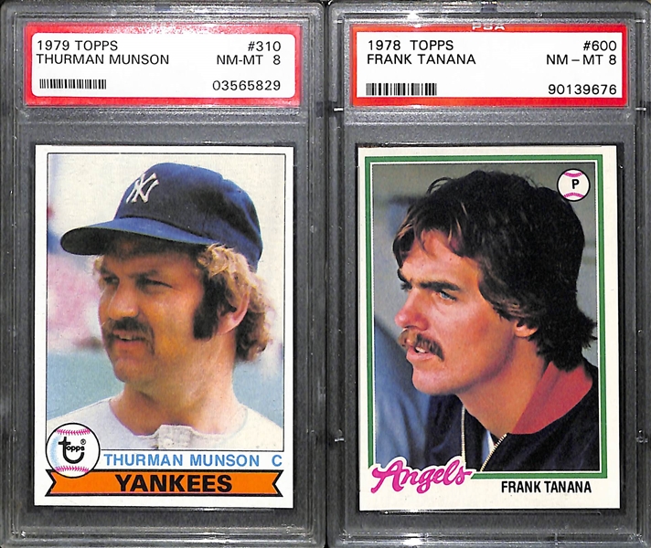 Lot of 10 Topps Baseball Star Graded Cards from 1971-1979 w. Carlton