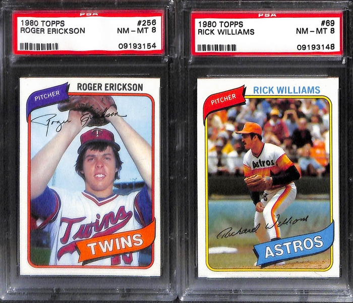 Lot of 22 Stars & Sub Stars PSA Graded Baseball Cards from 1980s & 1990s
