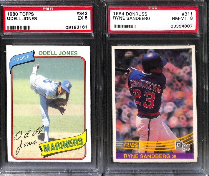 Lot of 22 Stars & Sub Stars PSA Graded Baseball Cards from 1980s & 1990s