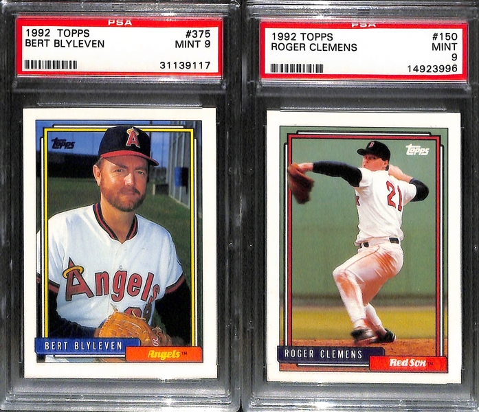 Lot of 22 Stars & Sub Stars PSA Graded Baseball Cards from 1980s & 1990s