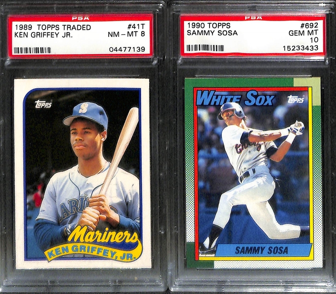Lot of 17 Graded Baseball Rookie Cards From Late 1980s-2004 w. Kirby Puckett