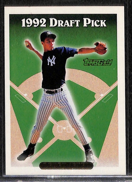 Lot of 21 1993 Topps Derek Jeter Rookie Cards Including 3 Gold Cards