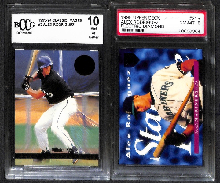 Lot of 30 Alex Rodriguez Graded & Ungraded Cards from 1993 & 1994