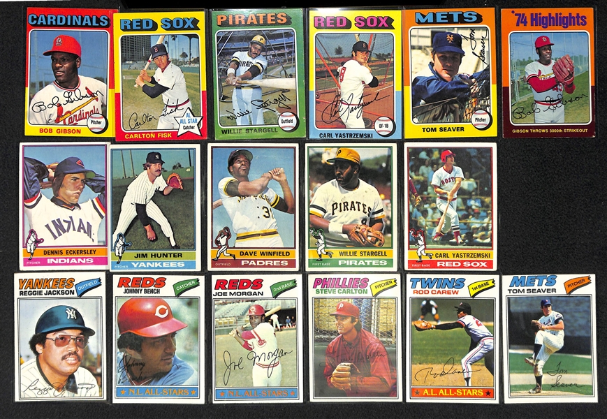 1300+ Different Topps Baseball Cards from 1975-1979