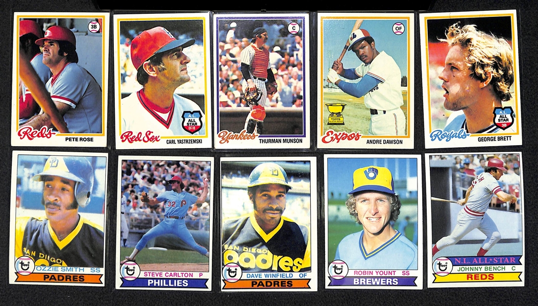1300+ Different Topps Baseball Cards from 1975-1979