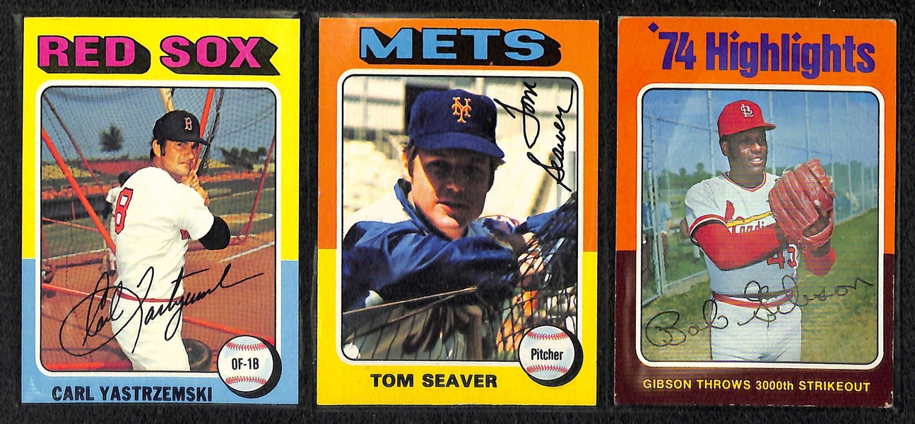 1300+ Different Topps Baseball Cards from 1975-1979