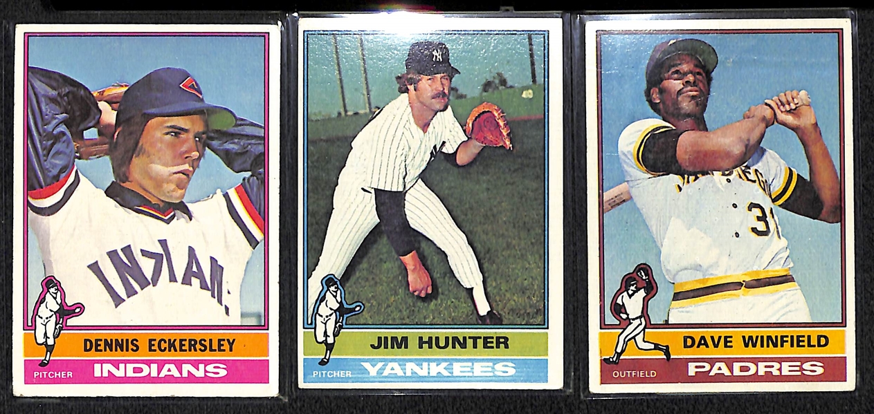 1300+ Different Topps Baseball Cards from 1975-1979