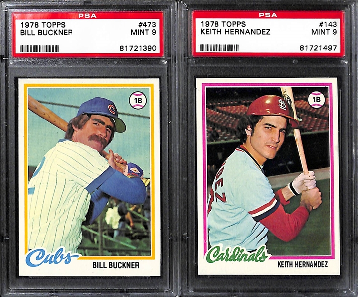 Lot of 80 - 1978 Topps Graded Baseball Cards - All PSA 9s!