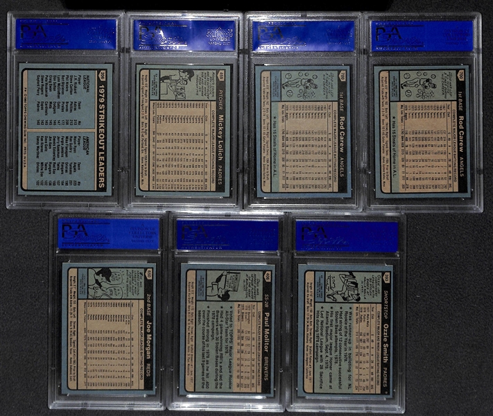 Lot of 90 - 1980 Topps Graded Baseball Cards - All PSA 9s!