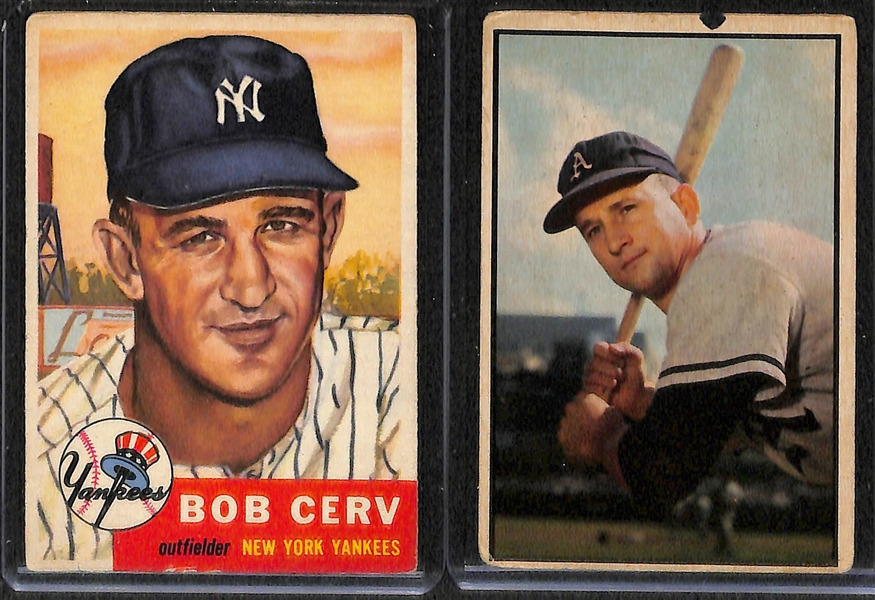 Lot of 10 Baseball Cards from 1940-1953 w. Larry Doby