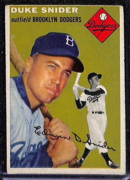 Lot of 18 1954 Topps Baseball Cards w. Phil Rizzuto