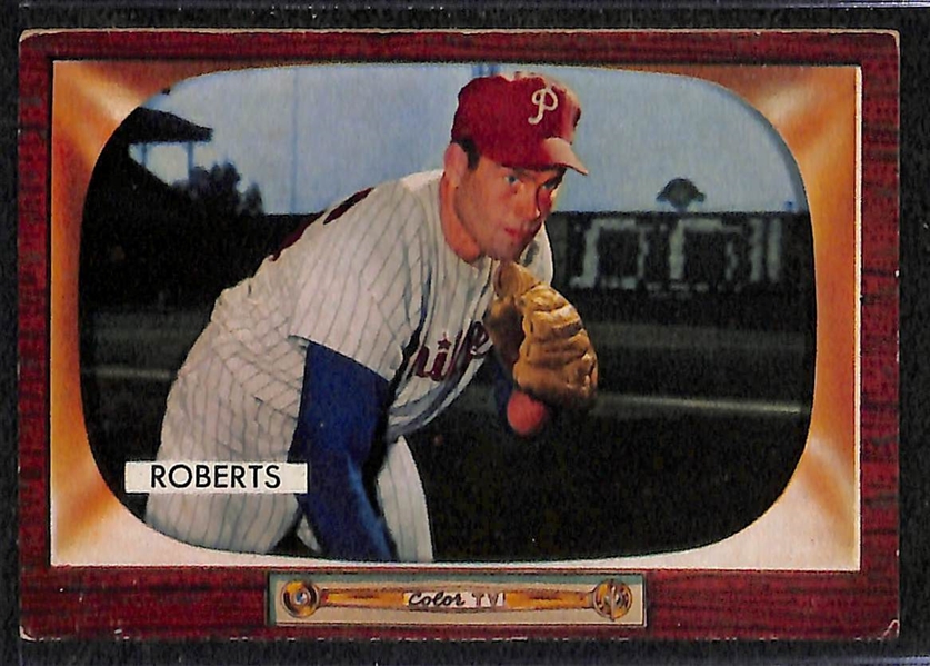 Lot of 34 1954-55 Bowman Baseball Cards w. Eddie Mathews