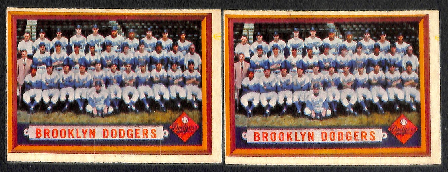 Lot of 12 1957 Topps Baseball Cards w. Roberto Clemente