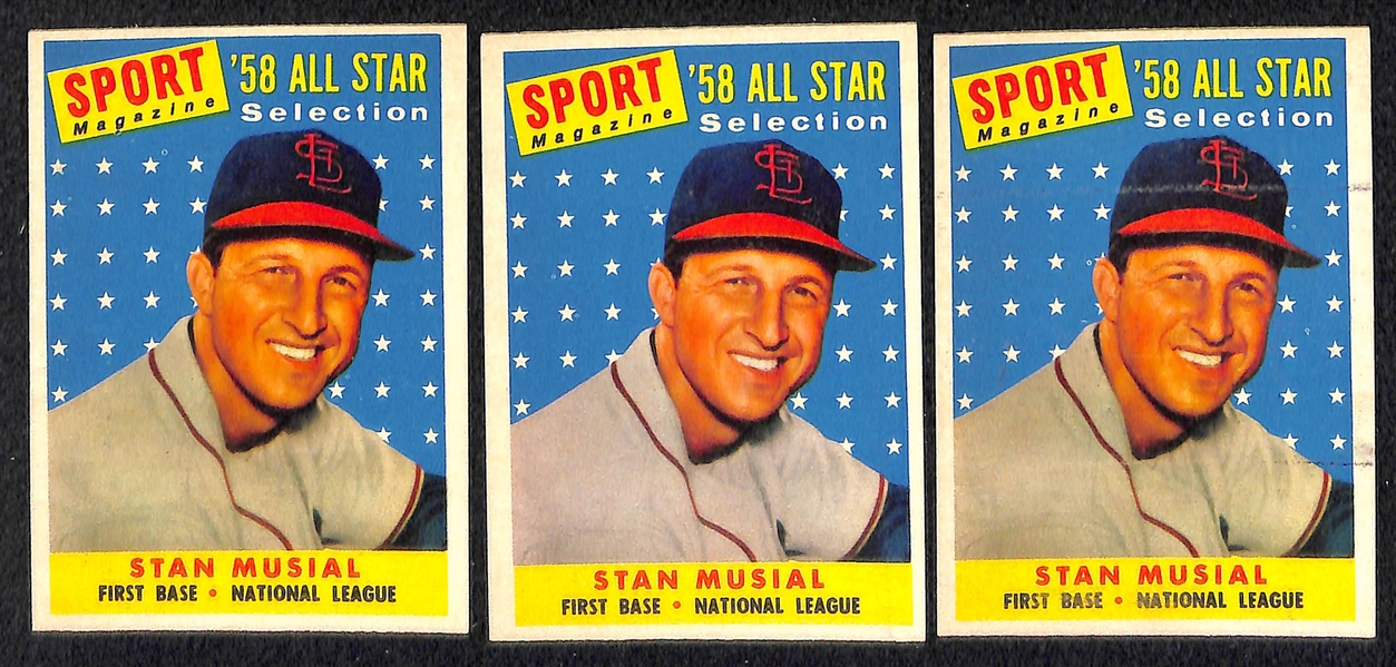 Lot of 37 1958 Topps Baseball Cards w. PeeWee Reese