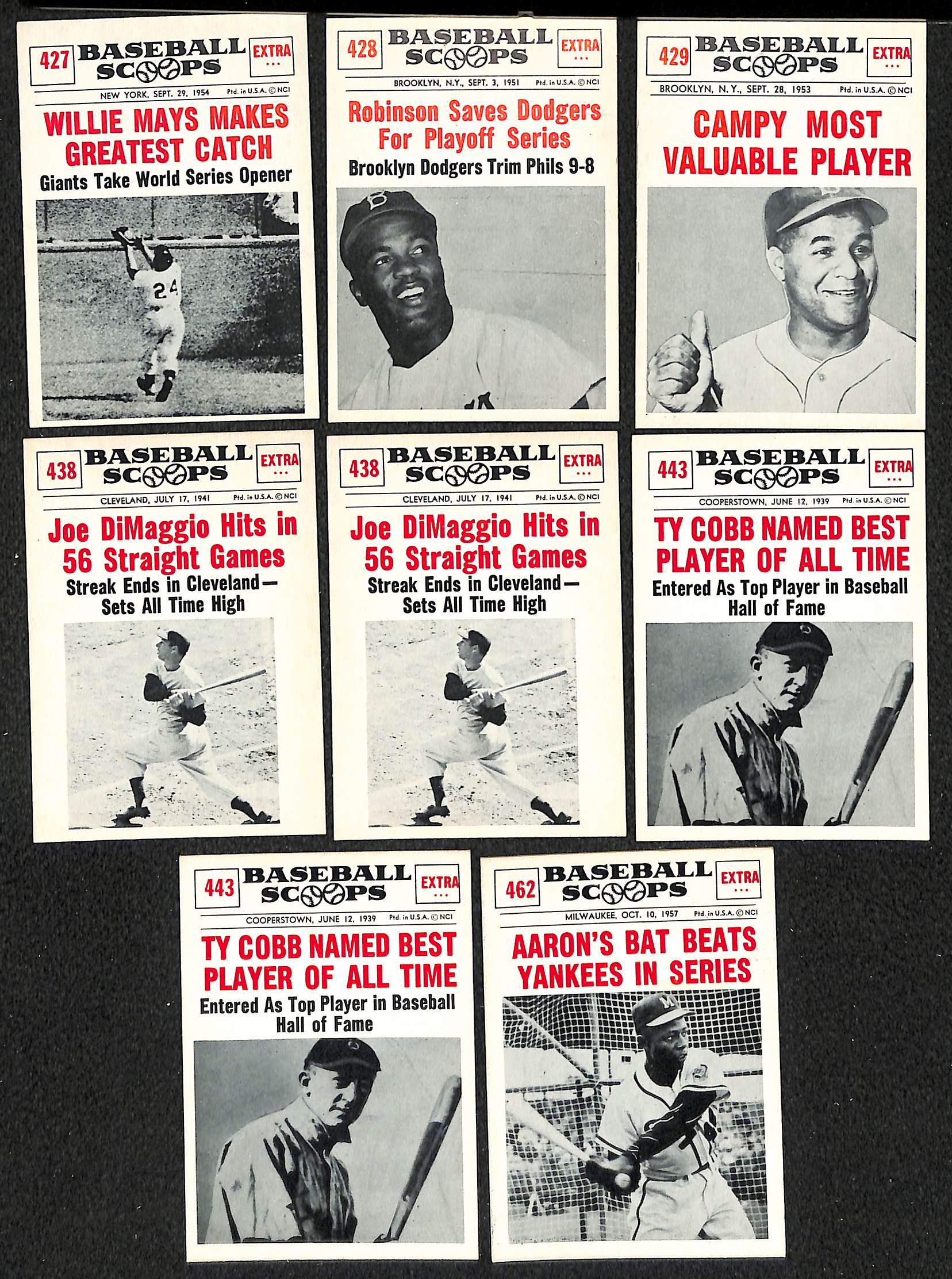 1961 Nu-Card Scoops Baseball Card – Pick A Card – Near Mint Or Better