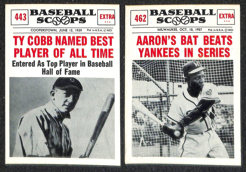 Lot of 40 1961 Nu-Card Baseball Scoops w. Willie Mays