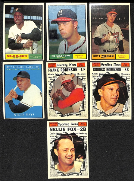 Lot of 37 1961 Topps Baseball Cards w. Willie McCovey
