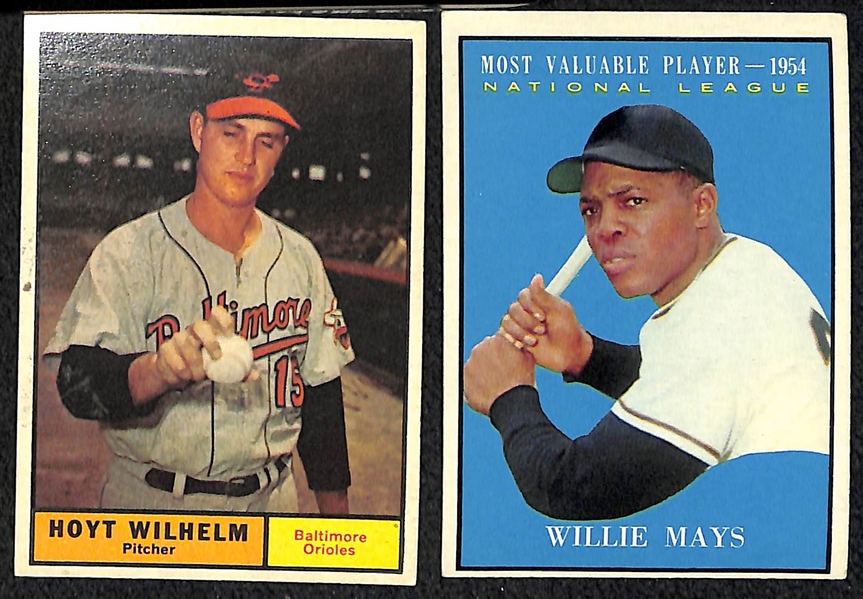 Lot of 37 1961 Topps Baseball Cards w. Willie McCovey