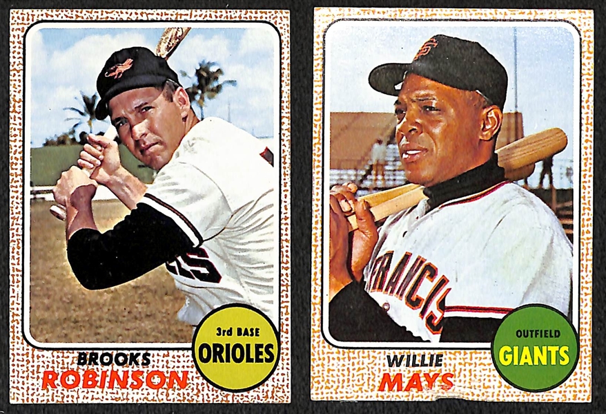 Lot of 102 1965-69 Topps Baseball Cards w. Warren Spahn