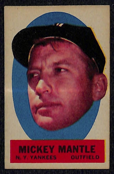Lot of 15 1963 Topps Peel Offs w. Mickey Mantle BVG 7
