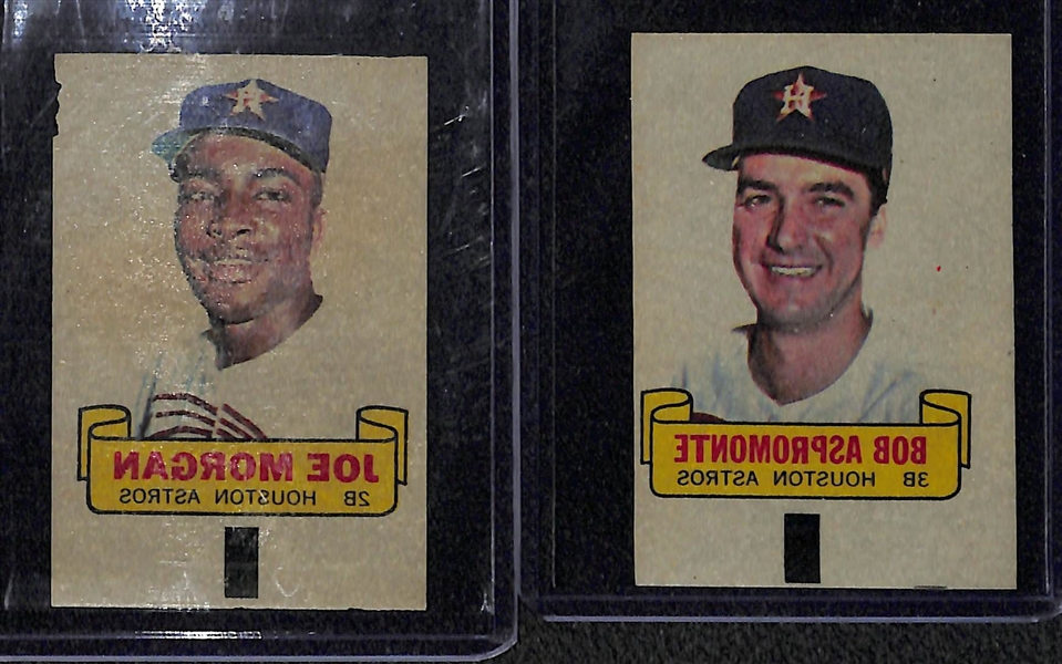 Lot Of 22 Topps 1960's Insert Cards w. Pete Rose 1966 Rub Off