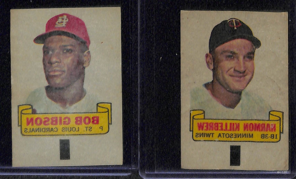Lot Of 22 Topps 1960's Insert Cards w. Pete Rose 1966 Rub Off