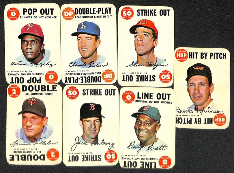 Lot Of 22 Topps 1960's Insert Cards w. Pete Rose 1966 Rub Off