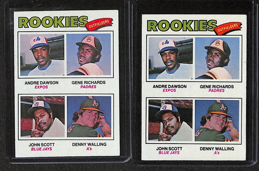 Lot Of 8 Topps Baseball RC's 1975-79 w. Brett
