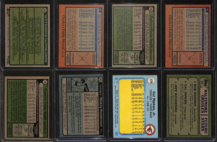 Lot Of 8 Baseball Rookies 1977-82 w. Ripken