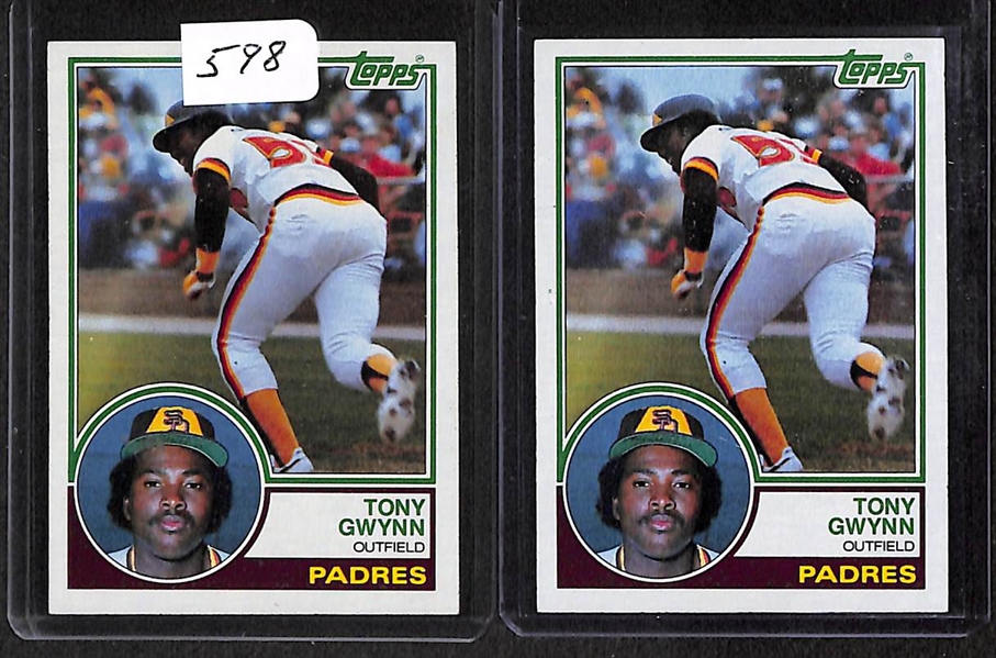 Lot Of 17 Baseball Rookies 1983-85 w. Gwynn