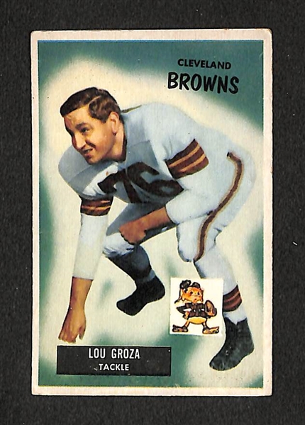 Lot Of 19 1955 Bowman Football Cards w. Van Brocklin