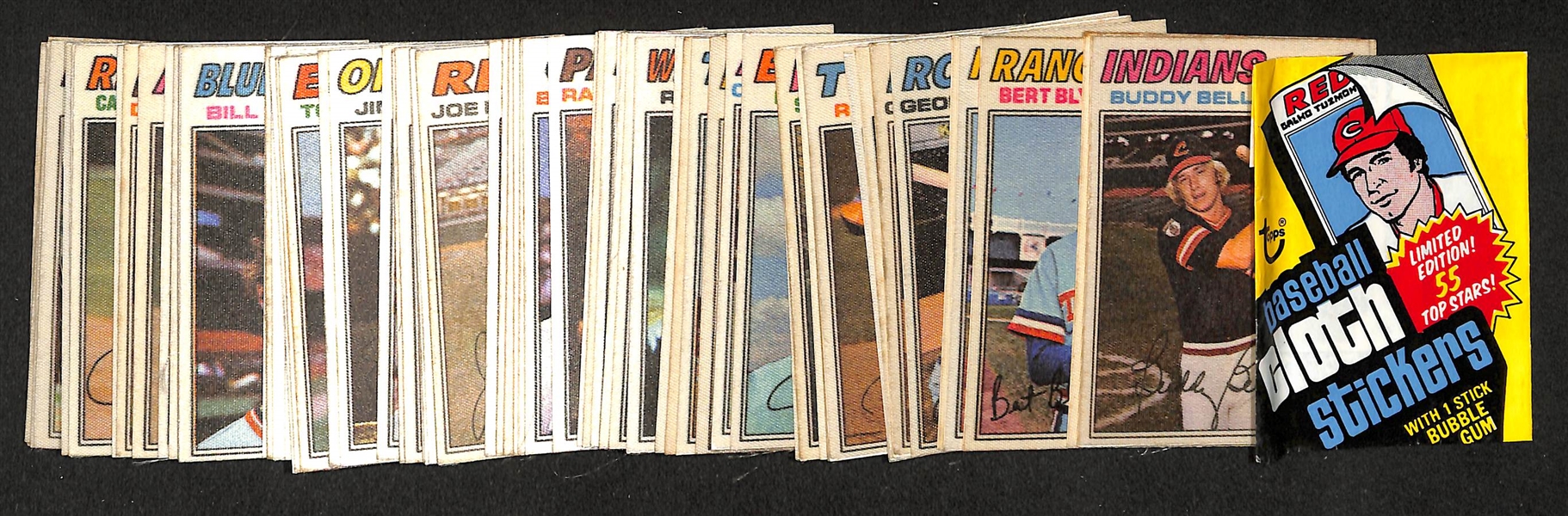 1977 Topps Cloth Sticker & Puzzle Card Sets w. Original Box