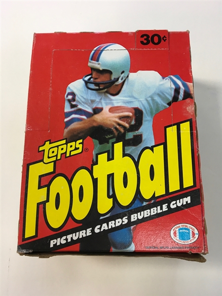 1981 Topps Football Unopened Wax Box
