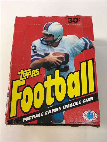 1981 Topps Football Unopened Wax Box