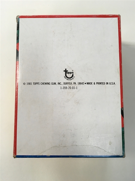 1981 Topps Football Unopened Wax Box