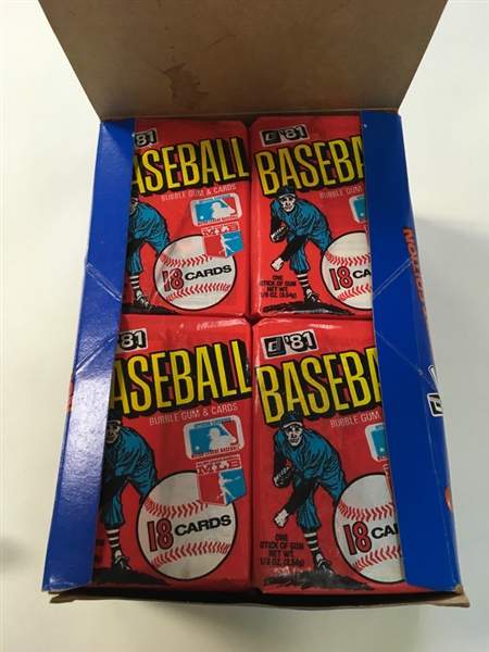 1981 Donruss Baseball Unopened Wax Box