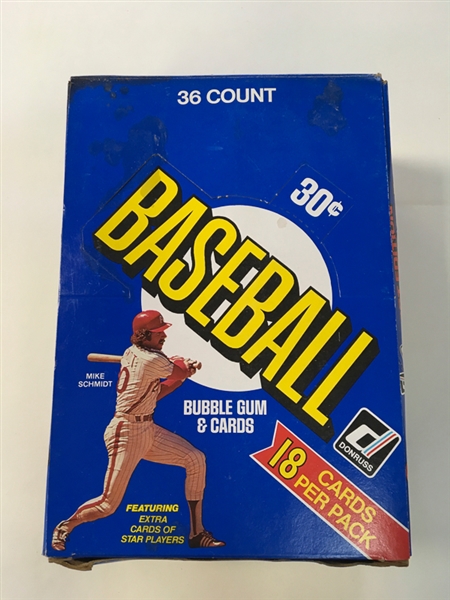 1981 Donruss Baseball Unopened Wax Box