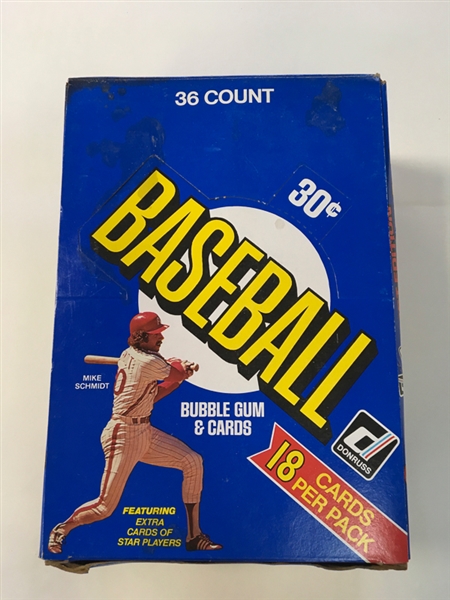 1981 Donruss Baseball Unopened Wax Box