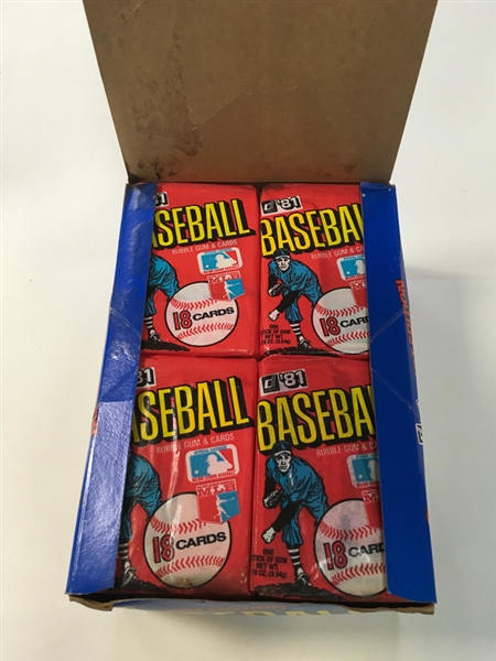 1981 Donruss Baseball Unopened Wax Box