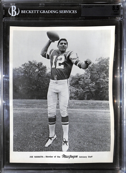 1968 MacGregor Advisory Staff Joe Namath BVG 8.5