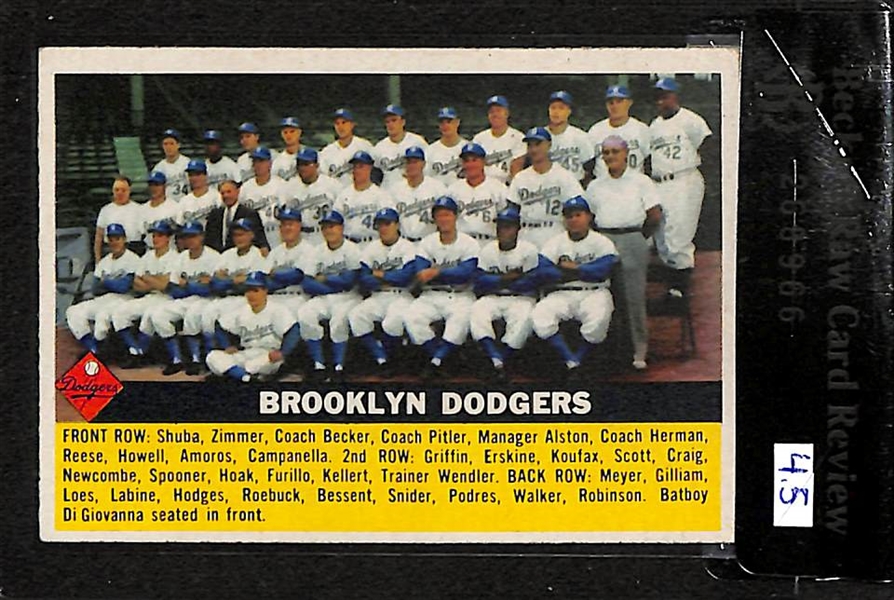 Lot Of 42 Dodgers Cards 1953-56 w. Jackie Robinson 