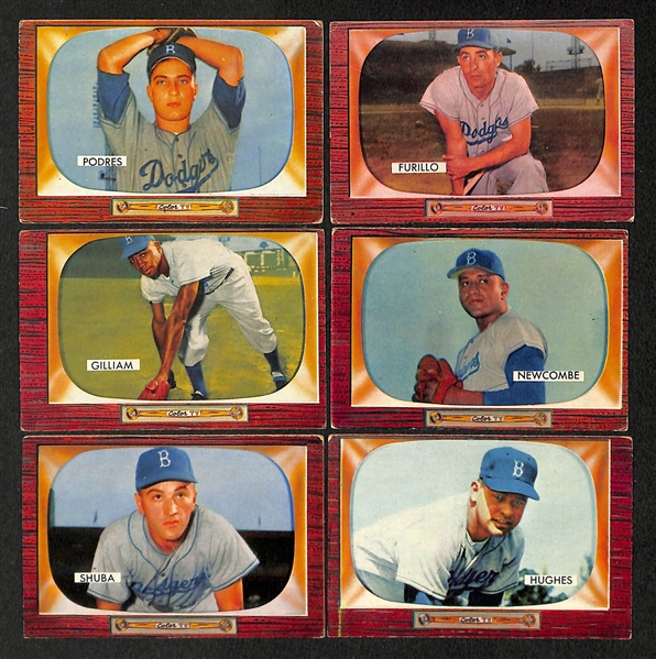 Lot Of 42 Dodgers Cards 1953-56 w. Jackie Robinson 