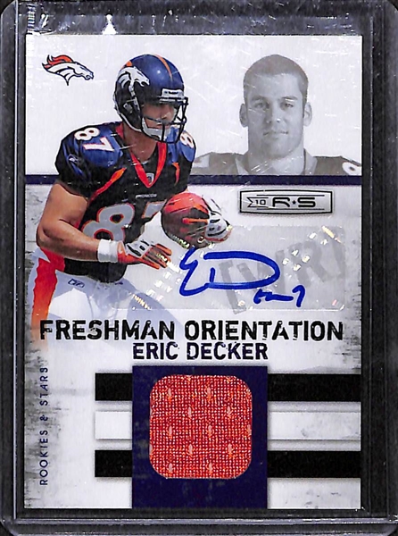 Lot of 80 Football Autograph Cards w. Eric Decker