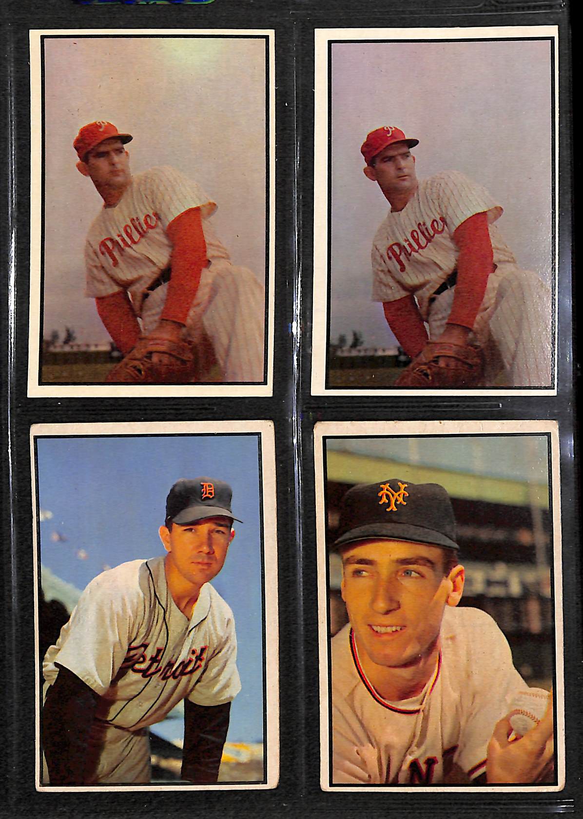 Lot Detail - Lot Of 68 Assorted 1953 Bowman Color Baseball Cards w. Doby