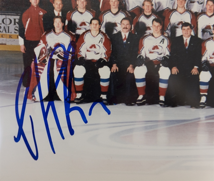 Patrick Roy Signed 8x10 Photo Plaque - JSA